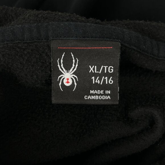 Spyder Hoodie Youth 14-16 XL Textured Logo Pullover Kangaroo Pouch Pocket *Flaw - Picture 10 of 12